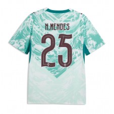 Portugal Nuno Mendes #25 Bortedrakt VM 2026 Kortermet